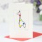 Giraffe bright spotty card Giraffe bright spotty card