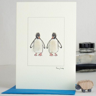 Penguins Macaroni 2 card Penguins Macaroni 2 card