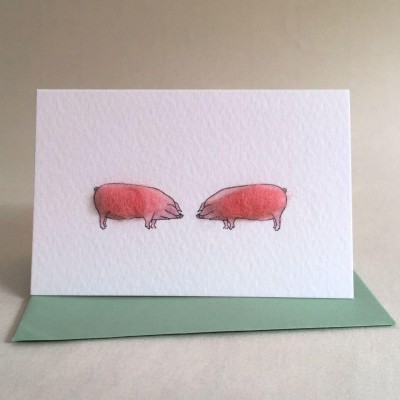 Mini Pig British Lops card