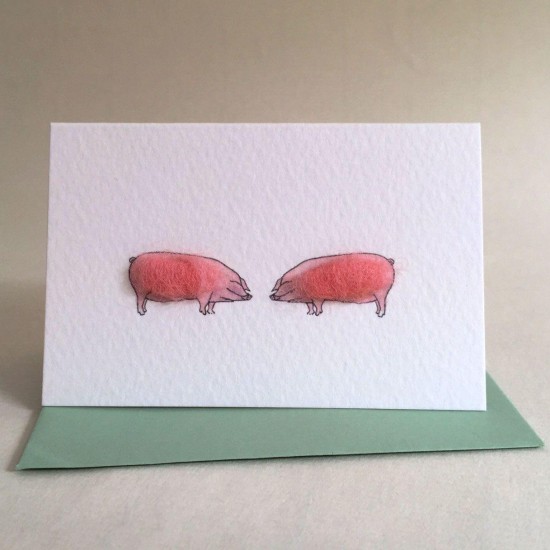 Mini Pig British Lops card