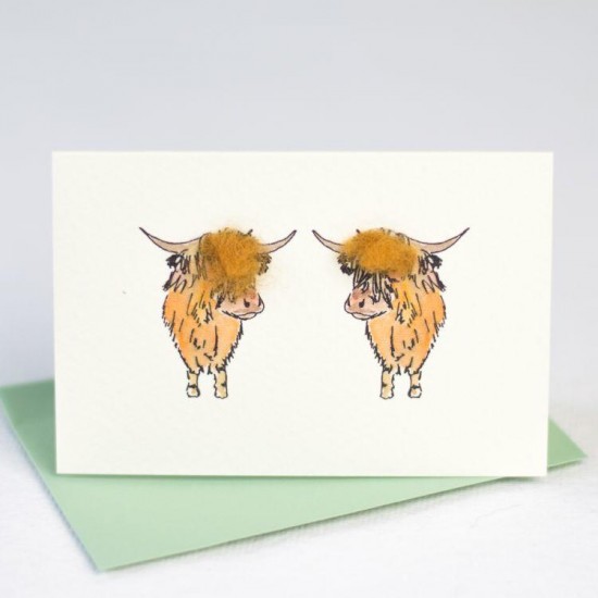 Mini Cow Highland card