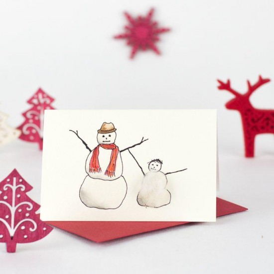 Mini Snowmen card