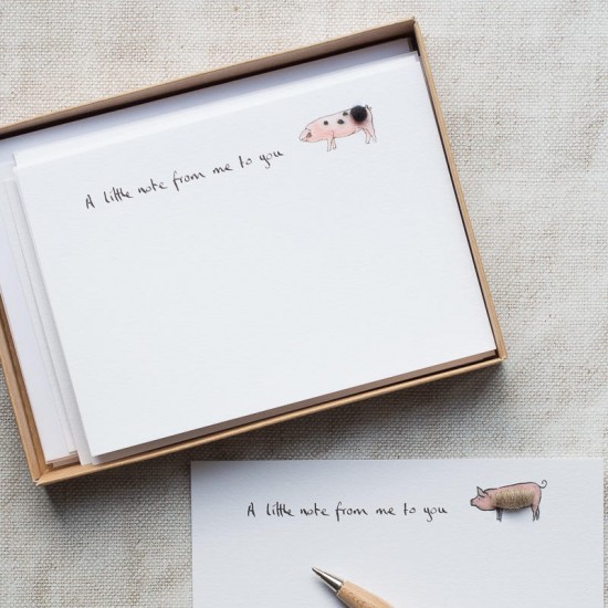 Notecards Pigs - 2 designs