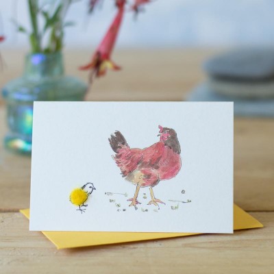 Mini Chicken and chick card Mini Chicken and chick card