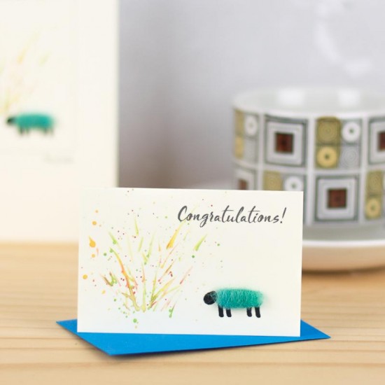 Mini Sheep Congratulations card