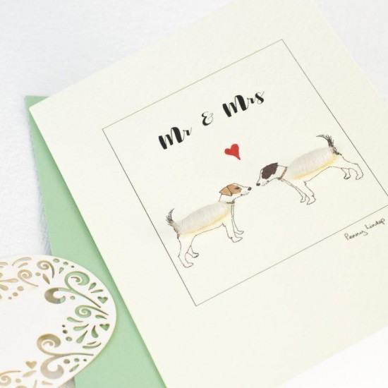 Jack Russell Mr & Mrs card