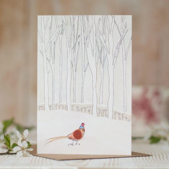 Pheasant woodland  card