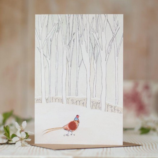 Pheasant woodland card Pheasant woodland card