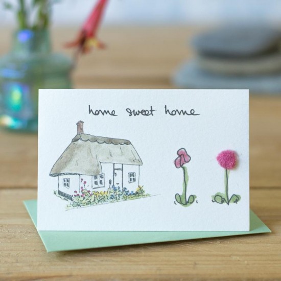 Mini New home thatched cottage card