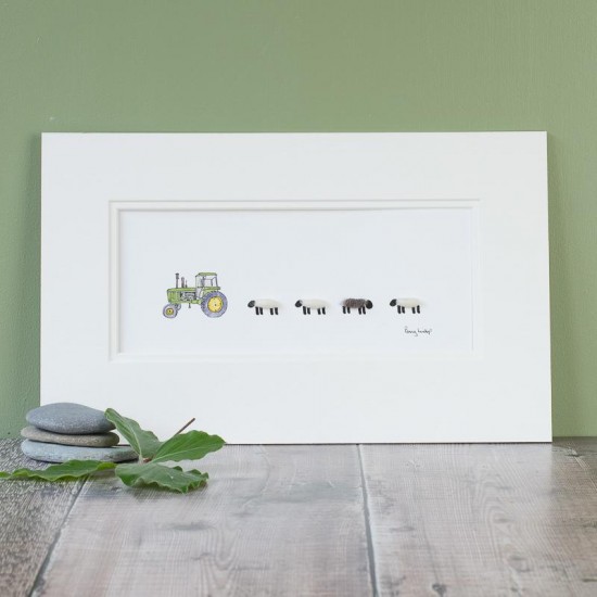 John Deere Tractor and Sheep print