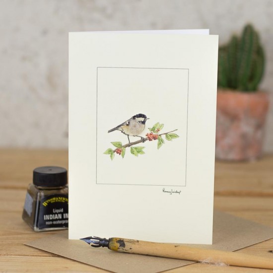 Coal tit card