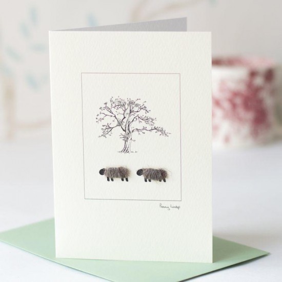 Sheep and tree card