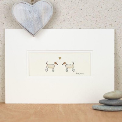 Jack Russells in Love print Jack Russells in Love print