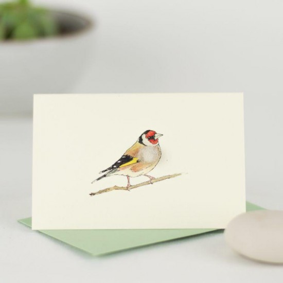 Mini Bird Goldfinch card