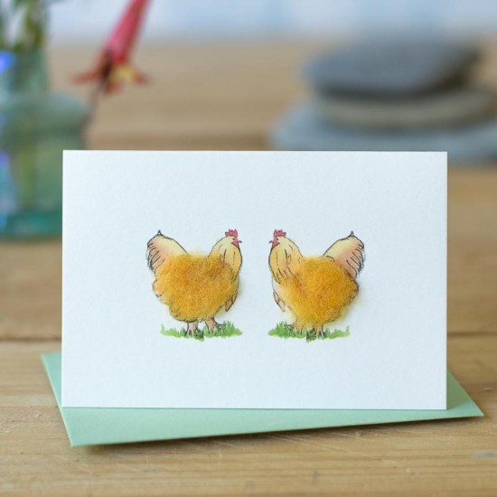 Mini Chicken Buff Orpington card