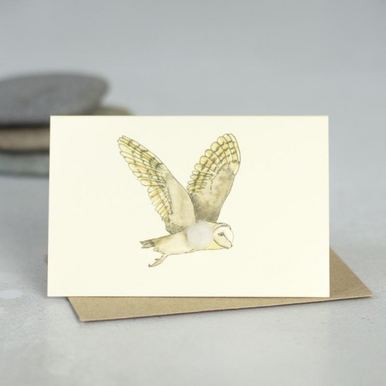 Mini Owl Barn in flight card