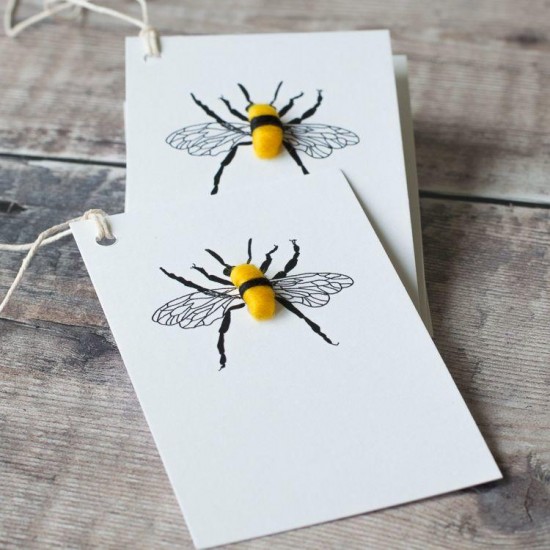 Gift Tags, with string - Bee
