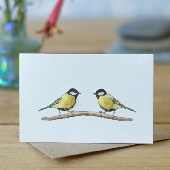 Mini Bird Great Tit card