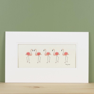 Flamingos print