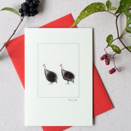 Guinea fowls 2 card