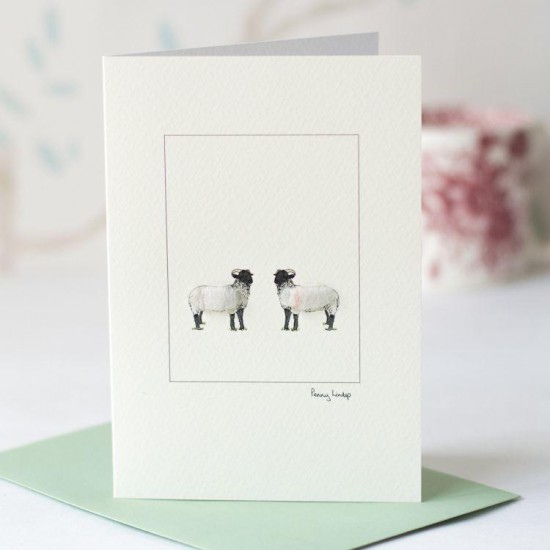 Sheep Norfolk Horn card