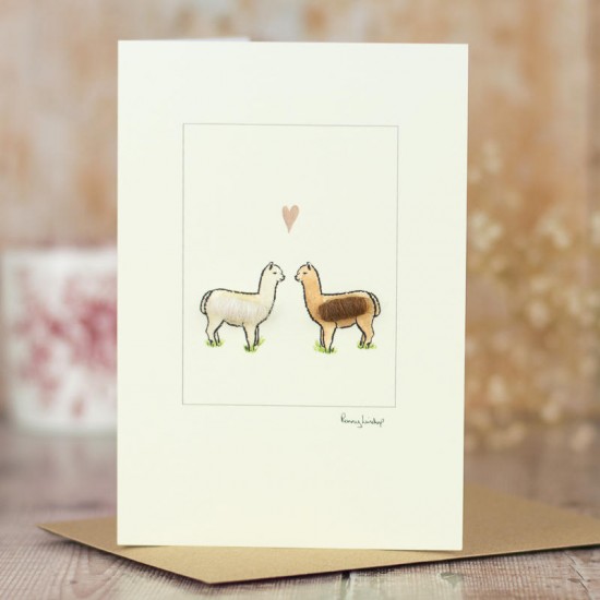 Alpacas in Love Card - 2 Alpacas in love Alpacas in Love Card - 2 Alpacas in love