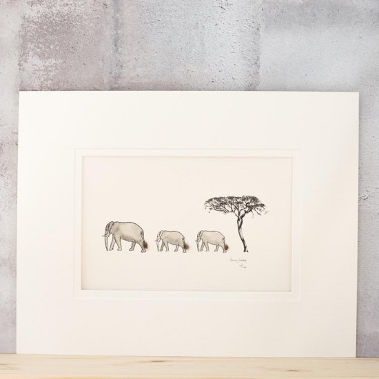 Limited Edition Of Elephants print
