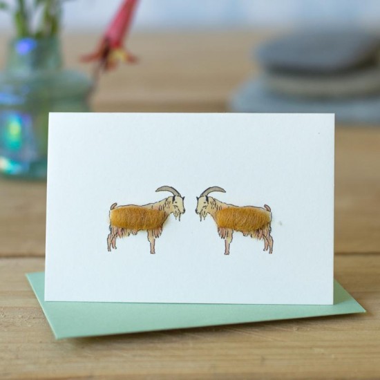 Mini Goat Golden Guernsey card
