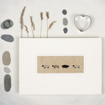 4 Natural Sheep print