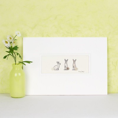 3 Rabbits print 3 Rabbits print