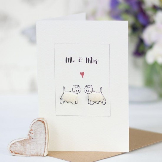 Westies Mr & Mrs card