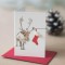 Mini Reindeer and stocking card Mini Reindeer and stocking card