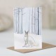 Mini Hare Arctic in woodand card Mini Hare Arctic in woodand card