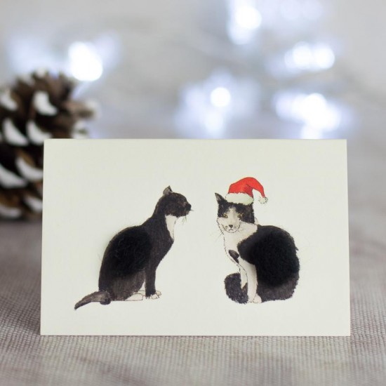 Mini Cats black and white card