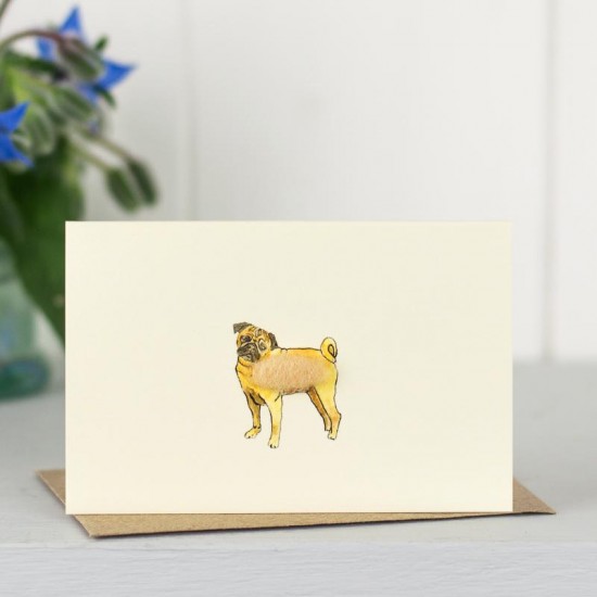 Mini Pug card