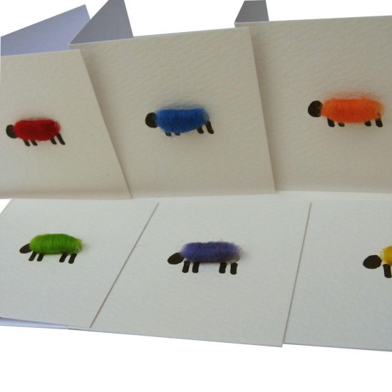 Gift Tags, square - Bright Sheep