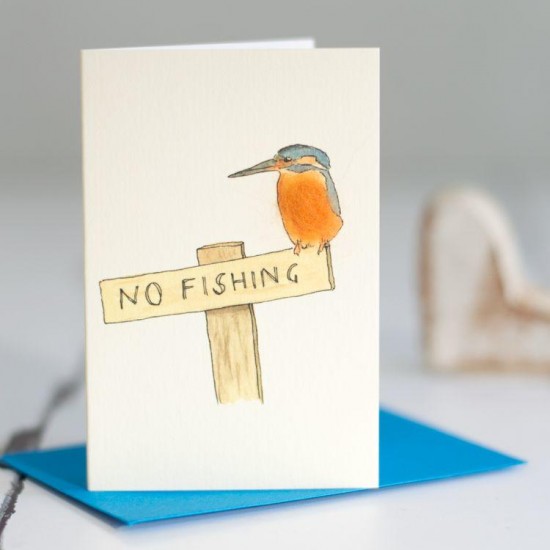 Mini Bird Kingfisher card