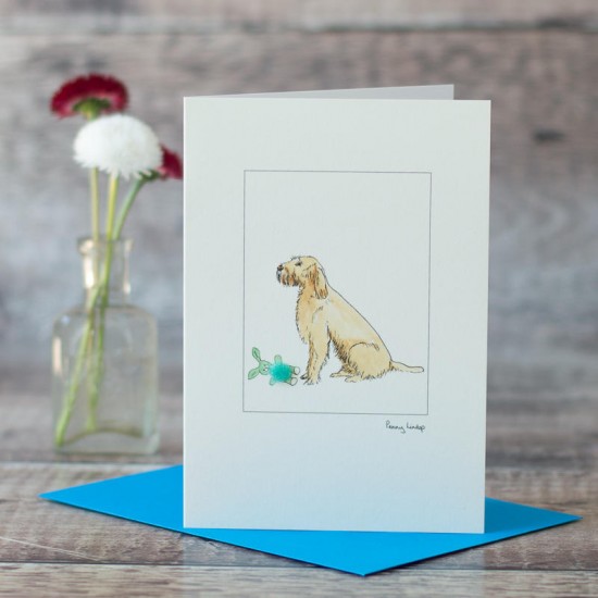Italian Spinone and toy card