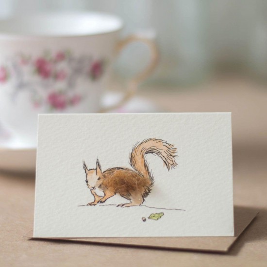 Mini Squirrel Red card