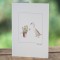Duck Indian runner and daffodils card Duck Indian runner and daffodils card