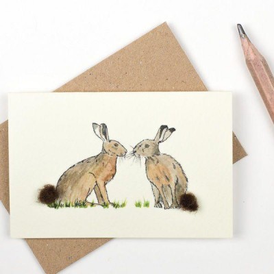 Mini Hares card Mini Hares card