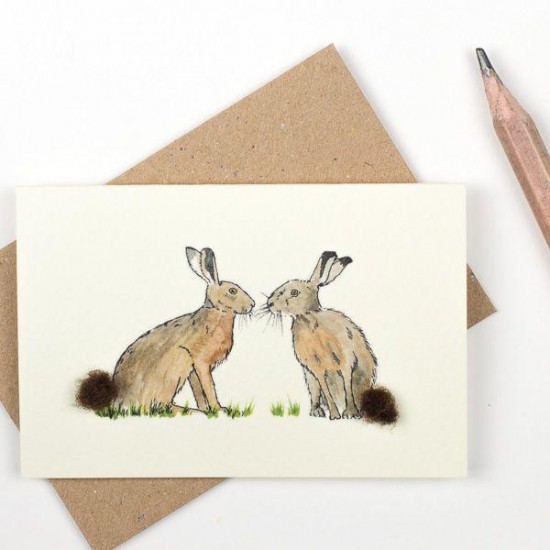 Mini Hares card