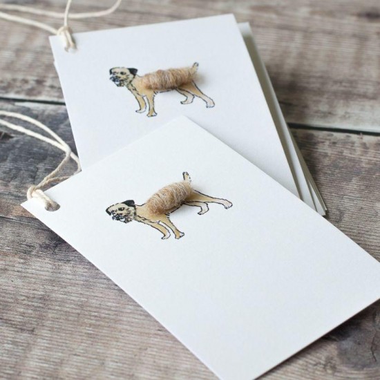 Gift Tags, with string - Border terrier 
