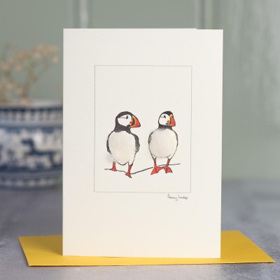 Puffins card Puffins card