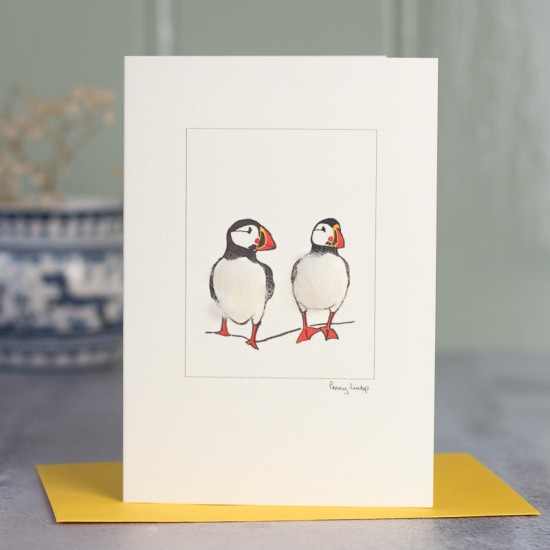 Puffins card