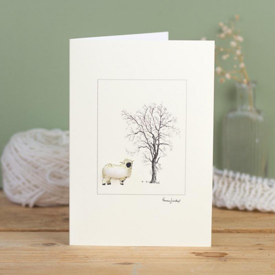 Sheep Black nose Valais card