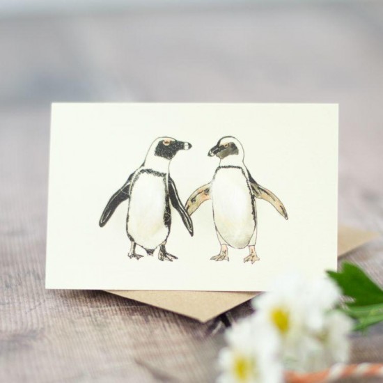 Mini Penguins African card