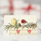 Mini Robin on mantelpiece card Mini Robin on mantelpiece card