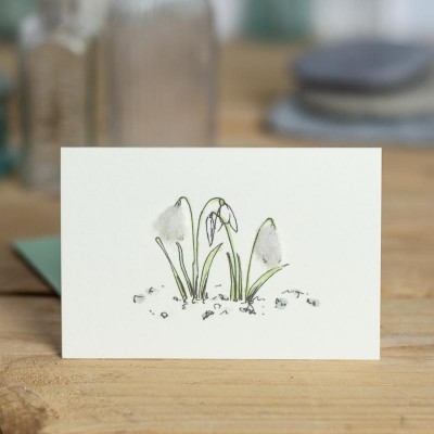 Mini Snowdrops card Mini Snowdrops card