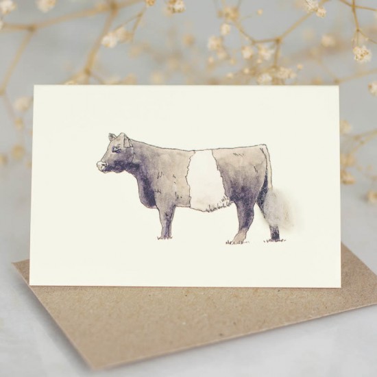 Mini Cow Belted Galloway card